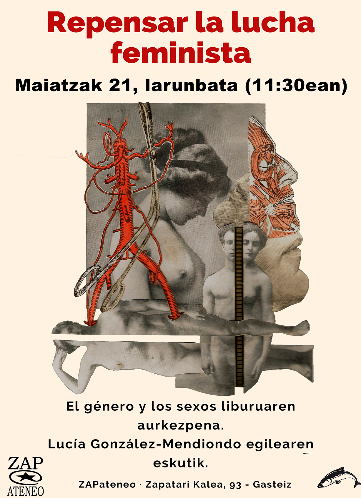 Liburu aurkezpena eta eztabaida «El género y los sexos. Repensar la lucha feminista» Lucía González-Mendiondorekin 2022-05-21